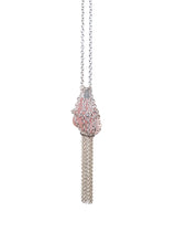 Rose Quarz Tassel Necklace