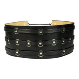 Coventina Circle Accented Leather Belt