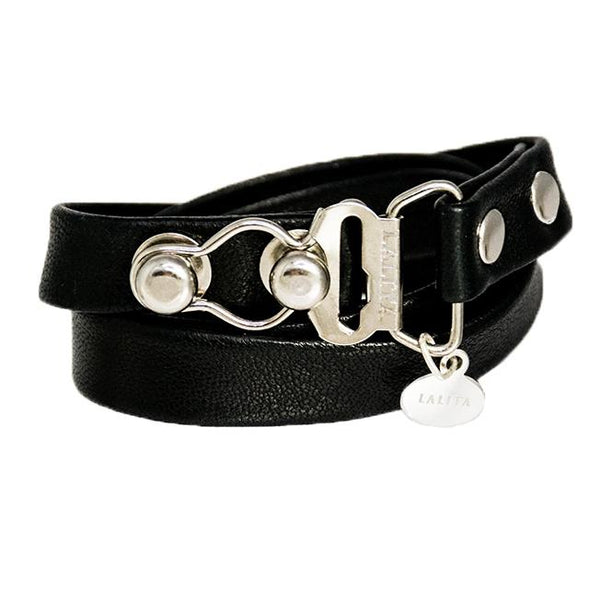 Lalita Lambskin Leather wrap bracelet and choker